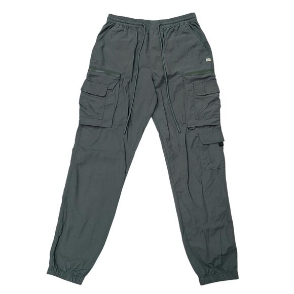 Urban Outfitters Standard Cloth Cargo Jogger Pants Mens Medium Green Activewear - Picture 1 of 11